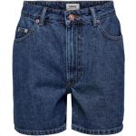 Blaue ONLY Jeans-Shorts aus Denim für Damen Größe M für den für den Sommer 