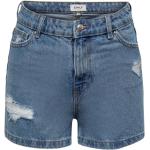 Blaue ONLY Jeans-Shorts aus Denim für Damen Größe S für den für den Sommer 