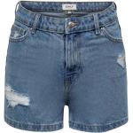 Blaue ONLY Jeans-Shorts aus Denim für Damen Größe XL für den für den Sommer 