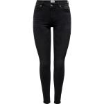 Schwarze Unifarbene ONLY 5-Pocket Hosen für Damen Größe L 
