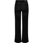 Schwarze ONLY High Waist Jeans aus Denim für Damen Größe L 