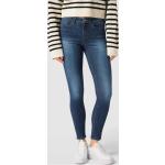 Dunkelblaue ONLY 5-Pocket Jeans mit Reißverschluss aus Baumwollmischung für Damen Größe S 