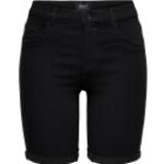 Schwarze ONLY Jeans-Shorts für Damen Größe S für den für den Sommer 