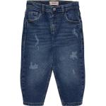 Blaue ONLY 5-Pocket Jeans für Kinder mit Reißverschluss aus Baumwollmischung 
