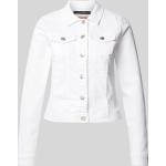 Weiße ONLY Übergangsjacken aus Baumwollmischung für Damen Größe XL 
