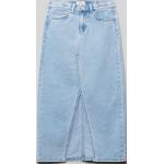 Hellblaue ONLY Siri Kinderjeansröcke mit Reißverschluss aus Baumwollmischung für Mädchen Größe 158 