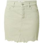 Reduzierte Mintgrüne Unifarbene ONLY Mini Jeans-Miniröcke aus Baumwolle für Damen für den für den Sommer 