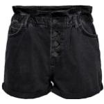 Schwarze Unifarbene ONLY Jeans-Shorts für Damen Größe XS für den für den Sommer 