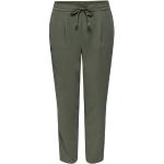 Grüne Unifarbene Loose Fit ONLY Stoffhosen für Damen Größe XS 