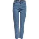 Blaue ONLY Straight Leg Jeans aus Baumwollmischung für Damen Größe XS Weite 27, Länge 32 