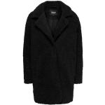 Reduzierte Schwarze Unifarbene ONLY Mini Kurzmäntel aus Polyester für Damen Größe L für den für den Herbst 
