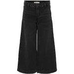 Reduzierte Schwarze ONLY Noos 5-Pocket Jeans für Kinder mit Reißverschluss aus Denim für Mädchen Größe 158 