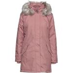 Altrosa Unifarbene ONLY Damenmäntel mit Reißverschluss aus Polyester Größe XS für den für den Winter 
