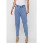Hellblaue ONLY Mom-Jeans & Karottenjeans aus Baumwolle für Damen Größe XS 
