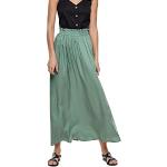 ONLY Damen Maxi Falten Rock | Einfarbiger Plissee Skirt mit Gummizug | Wadenlanges Basic ONLVENEDIG, Farben:Grün, Größe:XS