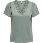 Grüne ONLY V-Ausschnitt Blusenshirts & Schlusen für Damen Größe XS 