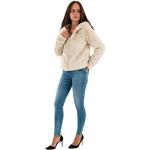 Hellbeige ONLY Mini Kurzjacken & Cropped-Jackets mit Kapuze für Damen Größe XS für den für den Sommer 
