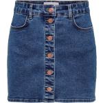 Blaue Casual ONLY Mini Jeansröcke aus Denim für Damen Größe M 