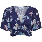 Blaue ONLY Blusenshirts & Schlusen aus Polyamid für Damen Größe L 