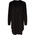 Schwarze ONLY Lux Tunika-Blusen für Damen 