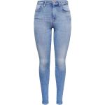 Blaue Push Up Jeans mit Reißverschluss aus Baumwolle für Damen Größe XS 