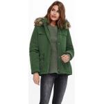 Reduzierte Grüne ONLY Mini Winterjacken mit Kapuze für Damen Größe XS für den für den Winter 