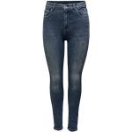 Reduzierte Schwarze ONLY Stretch-Jeans mit Reißverschluss aus Denim für Damen Petite Weite 30 