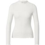 Weiße Unifarbene Langärmelige ONLY Stehkragen Damenlongsleeves & Damenlangarmshirts Größe S 