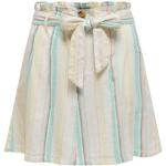 Reduzierte Weiße ONLY Ohio Mini Leinenröcke für Damen Größe XS für den für den Sommer 