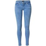 Blaue Unifarbene ONLY Coral Hüftjeans & Low Waist Jeans aus Baumwolle trocknergeeignet für Damen Größe XL 