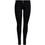 Reduzierte Schwarze Unifarbene ONLY Coral Hüftjeans & Low Waist Jeans aus Baumwolle für Damen 