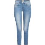 Reduzierte Hellblaue ONLY Skinny Jeans mit Reißverschluss aus Denim für Damen Größe XS - versandkostenfrei 