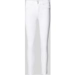 Weiße ONLY Blush Slim Fit Jeans mit Reißverschluss aus Baumwolle für Damen Größe XS 