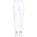Reduzierte Weiße ONLY Slim Fit Jeans mit Reißverschluss aus Baumwolle für Damen für den für den Frühling 