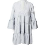 Hellblaue Karo ONLY Freja Mini Minikleider & kurze Kleider aus Polyester für Damen Größe L für den für den Sommer 