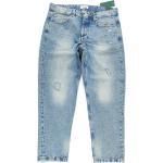 Blaue Only & Sons Carrot Ripped Jeans & Zerrissene Jeans aus Denim für Herren Weite 34, Länge 34 