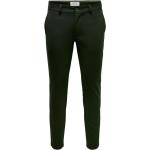 Grüne Straight Leg Jeans mit Reißverschluss aus Denim für Herren Größe XXL Weite 28 