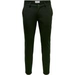 Grüne Straight Leg Jeans mit Reißverschluss aus Denim für Herren Größe L Weite 36 