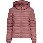 Reduzierte Rosa Gesteppte ONLY Tahoe Winterjacken mit Reißverschluss aus Polyamid für Damen Größe M für den für den Winter 