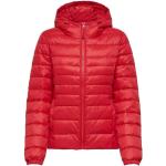 Reduzierte Rote Gesteppte Casual ONLY Tahoe Winterjacken mit Reißverschluss aus Nylon für Damen Größe L 