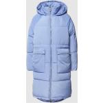 Blaue Gesteppte Oversize ONLY Maxi Damensteppmäntel & Damenpuffercoats aus Polyester mit Kapuze Größe XS für den für den Herbst 