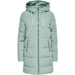 Mintgrüne Gesteppte Casual ONLY Maxi Damensteppmäntel & Damenpuffercoats mit Reißverschluss mit Kapuze Größe S für den für den Winter 