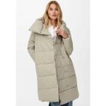 Beige Gesteppte Casual ONLY Maxi Damensteppmäntel & Damenpuffercoats aus Polyester Größe L für den für den Winter 