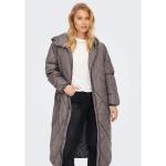 Graue Gesteppte Casual ONLY Damensteppmäntel & Damenpuffercoats aus Polyester mit Kapuze Größe XS für den für den Winter 