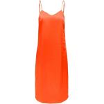Orange ONLY Midi Midikleider aus Polyester für Damen Größe L 