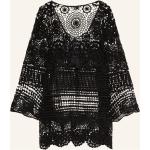 Schwarze ONLY V-Ausschnitt Häkelkleider aus Baumwolle für Damen Größe S 