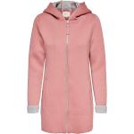 Reduzierte Pinke Unifarbene ONLY Zip Hoodies & Sweatjacken mit Reißverschluss mit Kapuze für Damen Größe M 