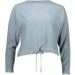 Reduzierte Hellblaue Unifarbene ONLY Rundhals-Ausschnitt Damensweatshirts aus Acryl Cropped Größe M 