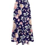 Cremefarbene Blumenmuster Maxi Maxiröcke aus Polyester für Damen Größe XS 