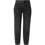 Schwarze ONLY Mom-Jeans mit Reißverschluss aus Denim für Damen 